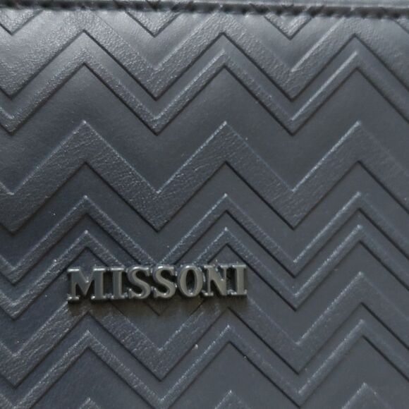 Missoni for Delta Zip Mini Travel Toiletry Case Navy Blue Chevron Dopp Kit - Picture 2 of 10